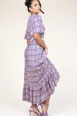 Online Louizon Maxi Dress With Cut-Outs Vermeil | Pink... | | Little Soho