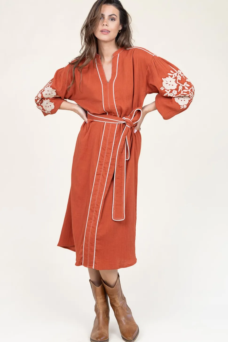 Cheap Stella Forest Maxi Dress With Embroidery Garbriella | Red... | | Little Soho