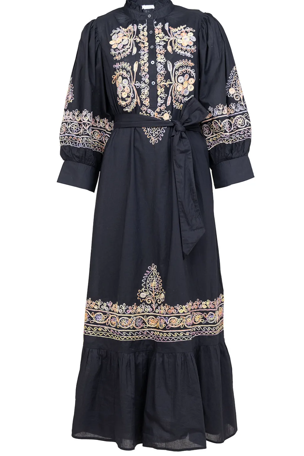Discount Antik Batik Maxi Dress With Embroidery Neil | Black... | | Little Soho