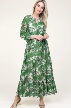 New Lollys Laundry Maxi Dress With Lurex Nee | Green... | | Little Soho