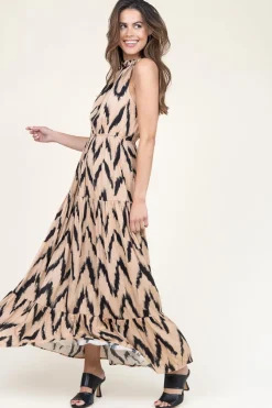 Sale Aaiko Maxi Dress With Print Charissa | Natural... | | Little Soho