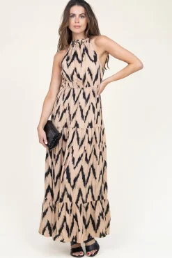 Sale Aaiko Maxi Dress With Print Charissa | Natural... | | Little Soho