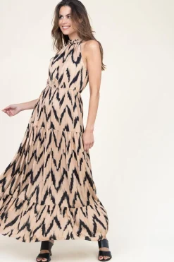 Sale Aaiko Maxi Dress With Print Charissa | Natural... | | Little Soho