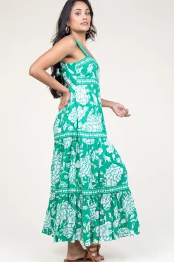 Discount Stella Forest Maxi Dress With Print Mora | Green... | | Little Soho
