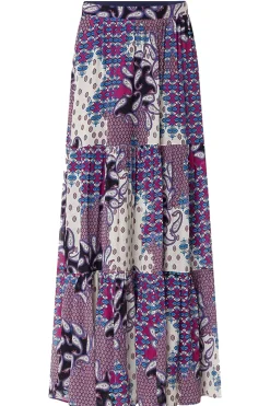 Best Sale ba&sh Maxi Skirt With Print Brooke | Purple... | | Little Soho