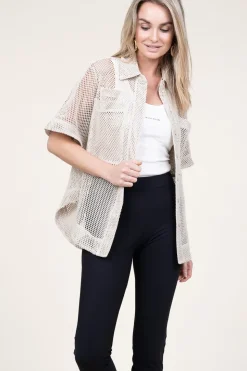 Cheap Copenhagen Muse Mesh Blouse Nina | Natural... | | Little Soho