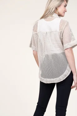 Cheap Copenhagen Muse Mesh Blouse Nina | Natural... | | Little Soho