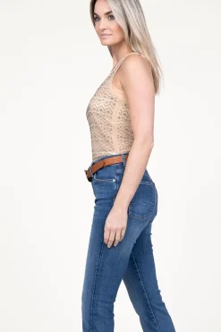 Clearance Patrizia Pepe Mesh Top With Logo Lia | Beige... | | Little Soho