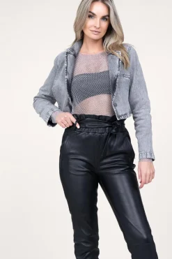 Best Sale Copenhagen Muse Mesh Top With Rhinestones Stone | Silver... | | Little Soho