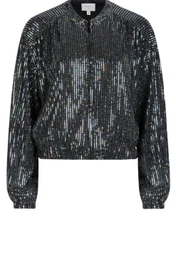 Flash Sale Dante 6 Metallic Bomber Jacket Dazzling | Black... | | Little Soho