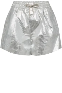 Outlet Co'Couture Metallic Leather Short Phoebe | Silver... | | Little Soho