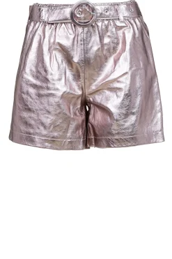 Flash Sale Est'Seven Metallic Leather Short Trinity | Bronze... | | Little Soho