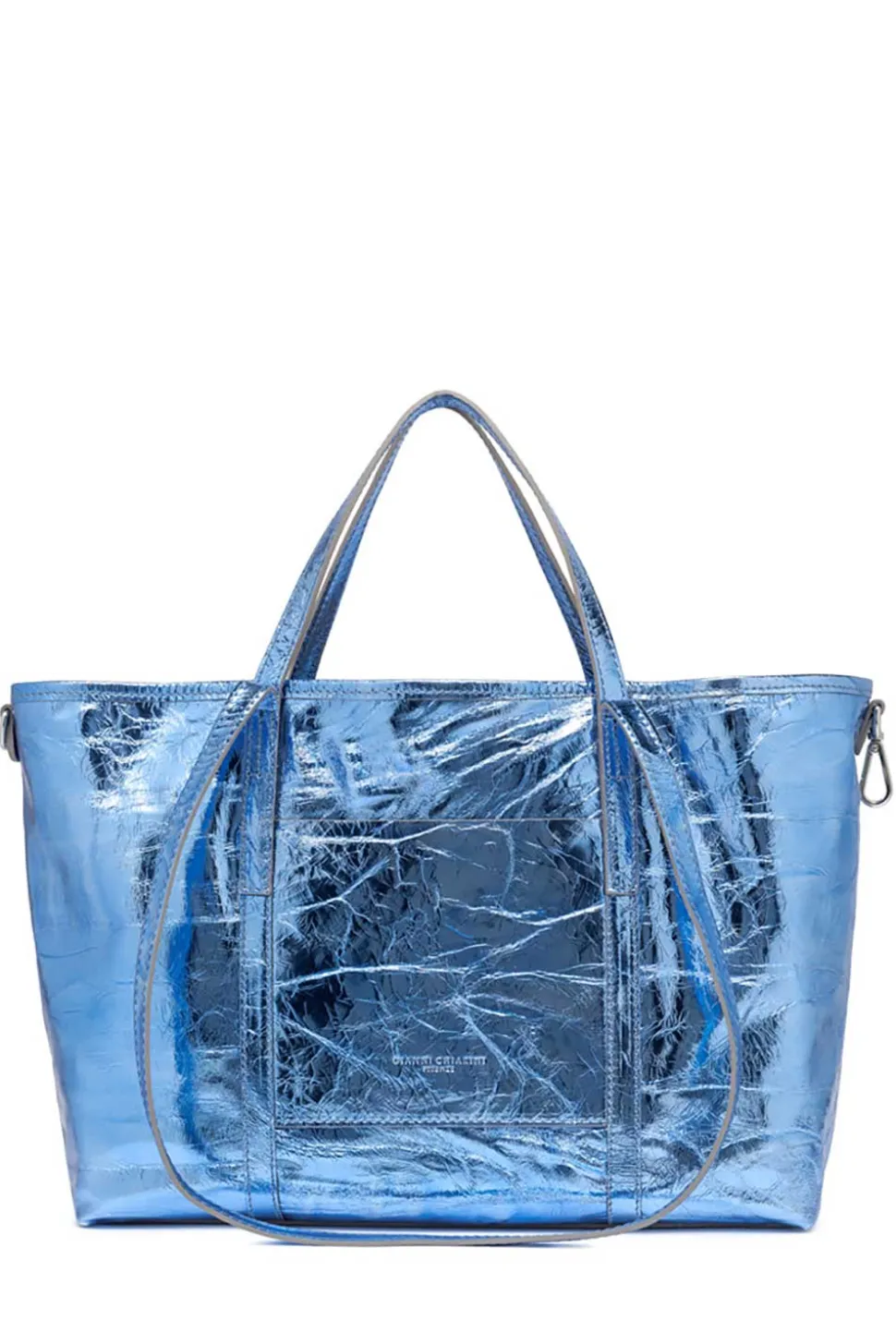 Fashion Gianni Chiarini Metallic Shopper Superlight | Blue... | | Little Soho