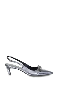 Cheap Dante 6 Metallic Slingbacks Yumi | Silver... | | Little Soho