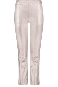 Best Ibana Metallic Stretch Leather Pants Pablo | Pink... | | Little Soho
