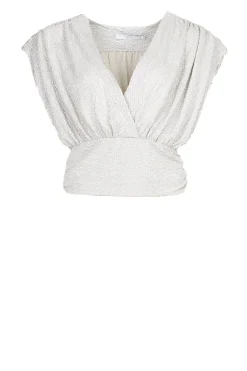 Discount IRO Metallic Top Storia | Silver... | | Little Soho