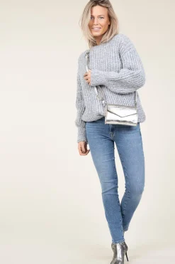 Hot 7 For All Mankind Mid Waist Skinny Jeans Roxanne | Blue... | | Little Soho