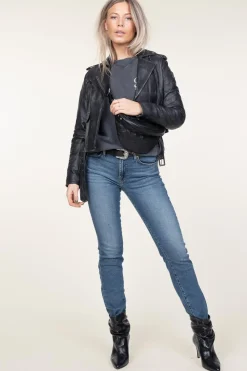 Clearance 7 For All Mankind Mid-Waist Straight Jeans Roxanne | Blue... | | Little Soho