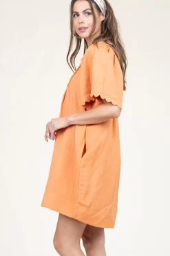 Best Sale Scarlett Poppies Mini Dress With Embroidery Dorra | Camel... | | Little Soho