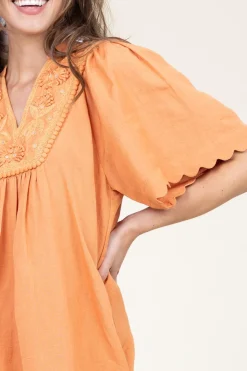 Best Sale Scarlett Poppies Mini Dress With Embroidery Dorra | Camel... | | Little Soho