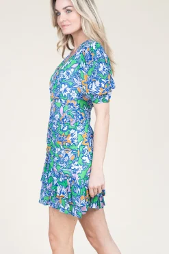 Clearance Suncoo Mini Dress With Print Clarine | Blue... | | Little Soho