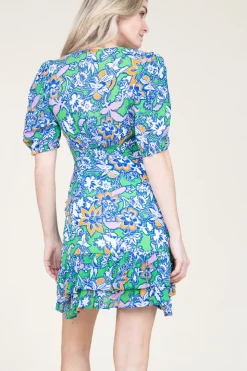 Clearance Suncoo Mini Dress With Print Clarine | Blue... | | Little Soho