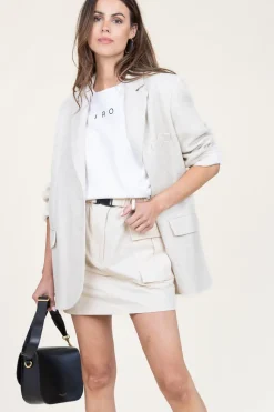 Store Second Female Mini Skirt With Coating Neline | Natural... | | Little Soho