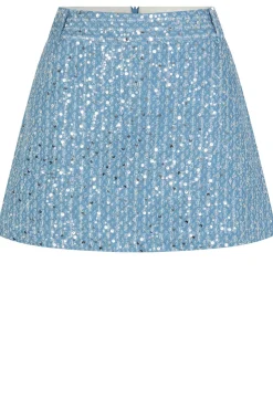 Fashion Second Female Mini-Skirt With Sequins Lemara | Blue... | | Little Soho