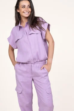 Clearance Dante 6 Modal Blouse Fontaine | Purple... | | Little Soho