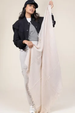 Fashion Moment Amsterdam Mousseline Scarf Lola | Beige... | | Little Soho