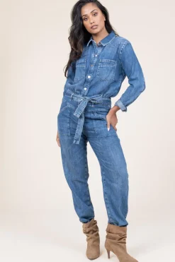 Flash Sale ba&sh Non-Stretch Denim Jumpsuit Jerry | Blue... | | Little Soho