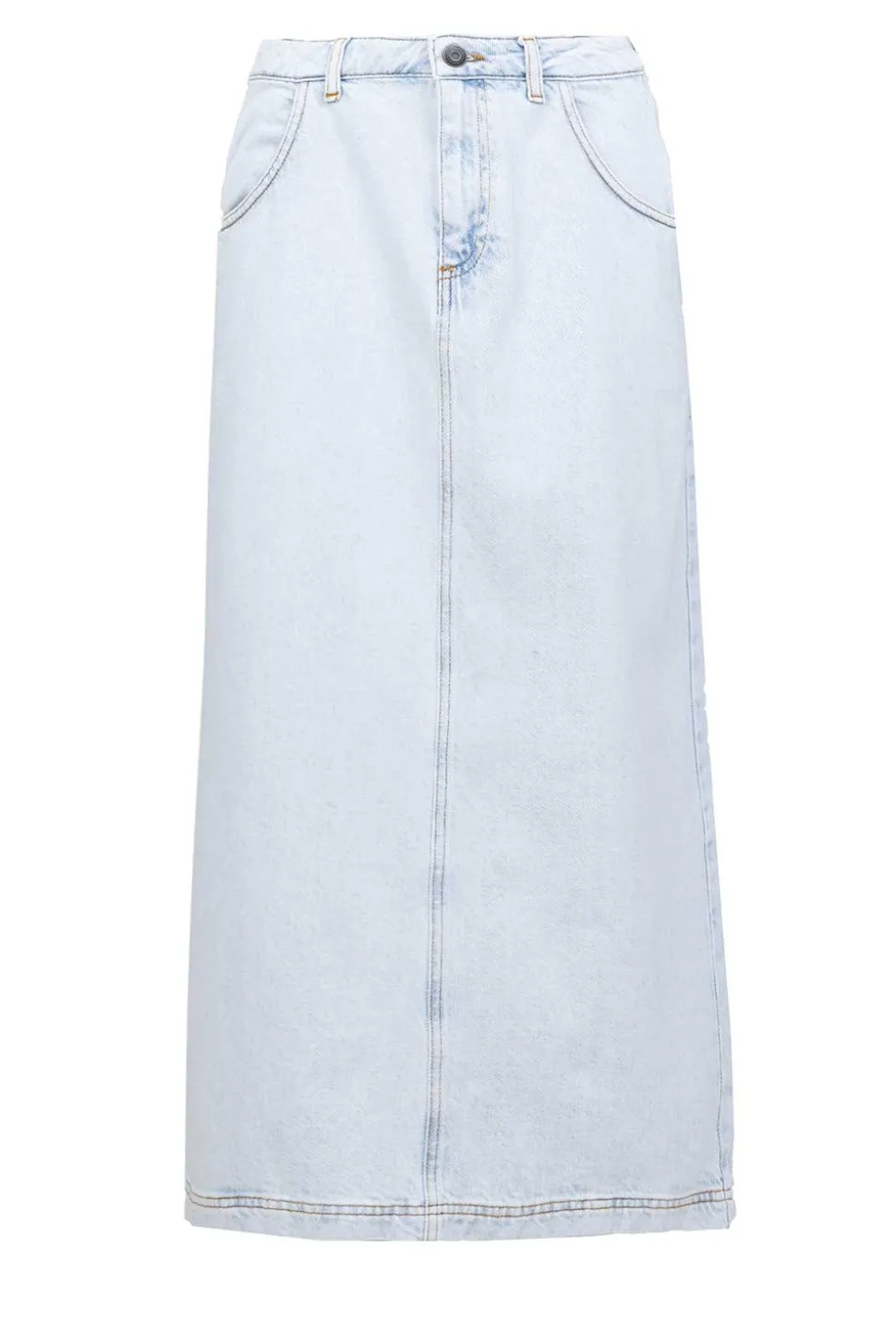 Sale American Vintage Non-Stretch Denim Skirt Joybird | Blue... | | Little Soho