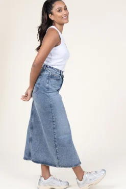 Clearance Co'Couture Non-Stretch Denim Skirt Vika | Blue... | | Little Soho