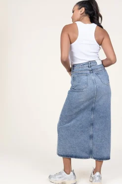 Clearance Co'Couture Non-Stretch Denim Skirt Vika | Blue... | | Little Soho