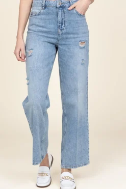 Best Kocca Non-Stretch Straight Jeans Odetta | Blue... | | Little Soho