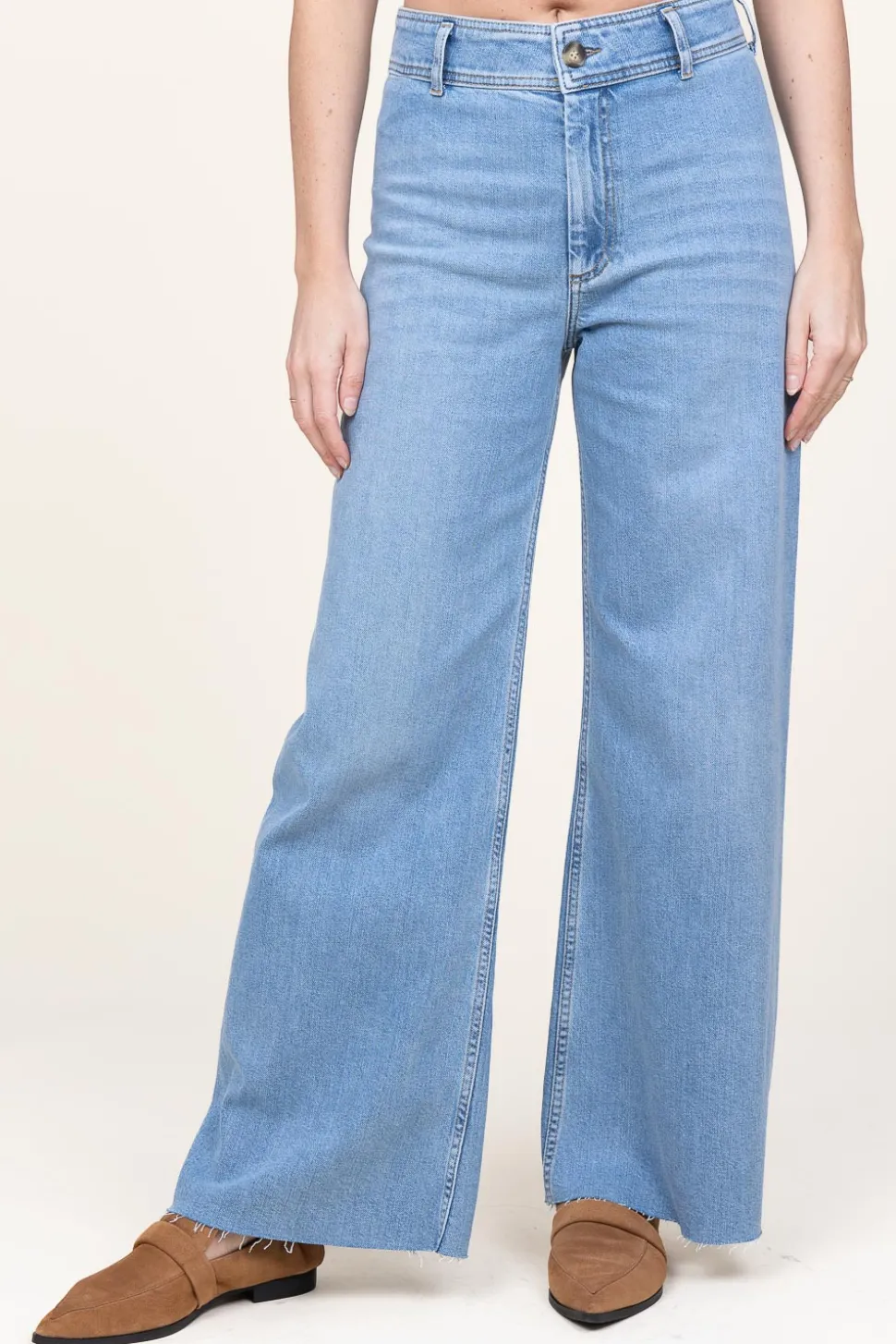Flash Sale Co'Couture Non-Stretch Wide Leg Denim Jeans Fame | Blue... | | Little Soho