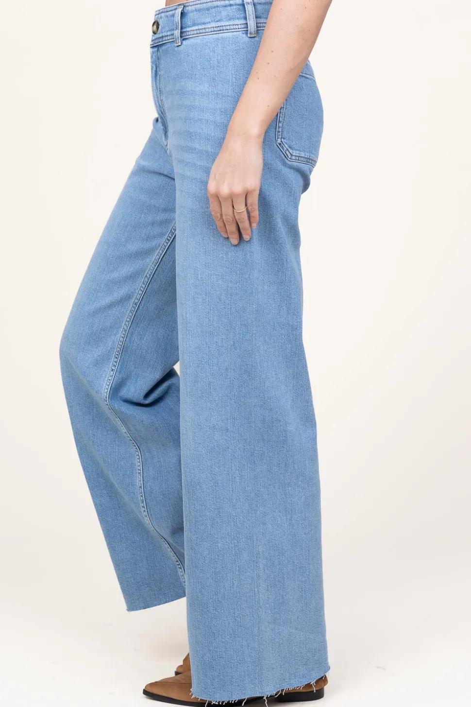 Flash Sale Co'Couture Non-Stretch Wide Leg Denim Jeans Fame | Blue... | | Little Soho