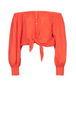 Outlet ba&sh Off-Shoulder Top Talena | Red... | | Little Soho