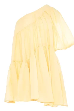 New Devotion One-Shoulder Dress Gloria | Yellow... | | Little Soho