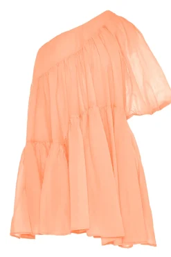Shop Devotion One-Shoulder Dress Gloria | Orange... | | Little Soho