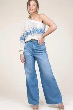 Hot Twinset One-Shoulder Knitted Top Livia | Natural... | | Little Soho