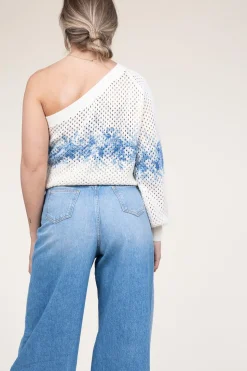 Hot Twinset One-Shoulder Knitted Top Livia | Natural... | | Little Soho