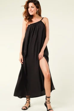 Hot Dante 6 One-Shoulder Maxi Dress | Black... | | Little Soho