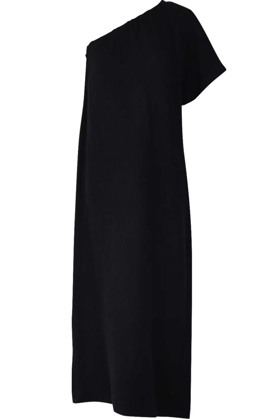 Shop 45374 One-Shoulder Mousseline Dress Toledo | Black... | March23 | Little Soho