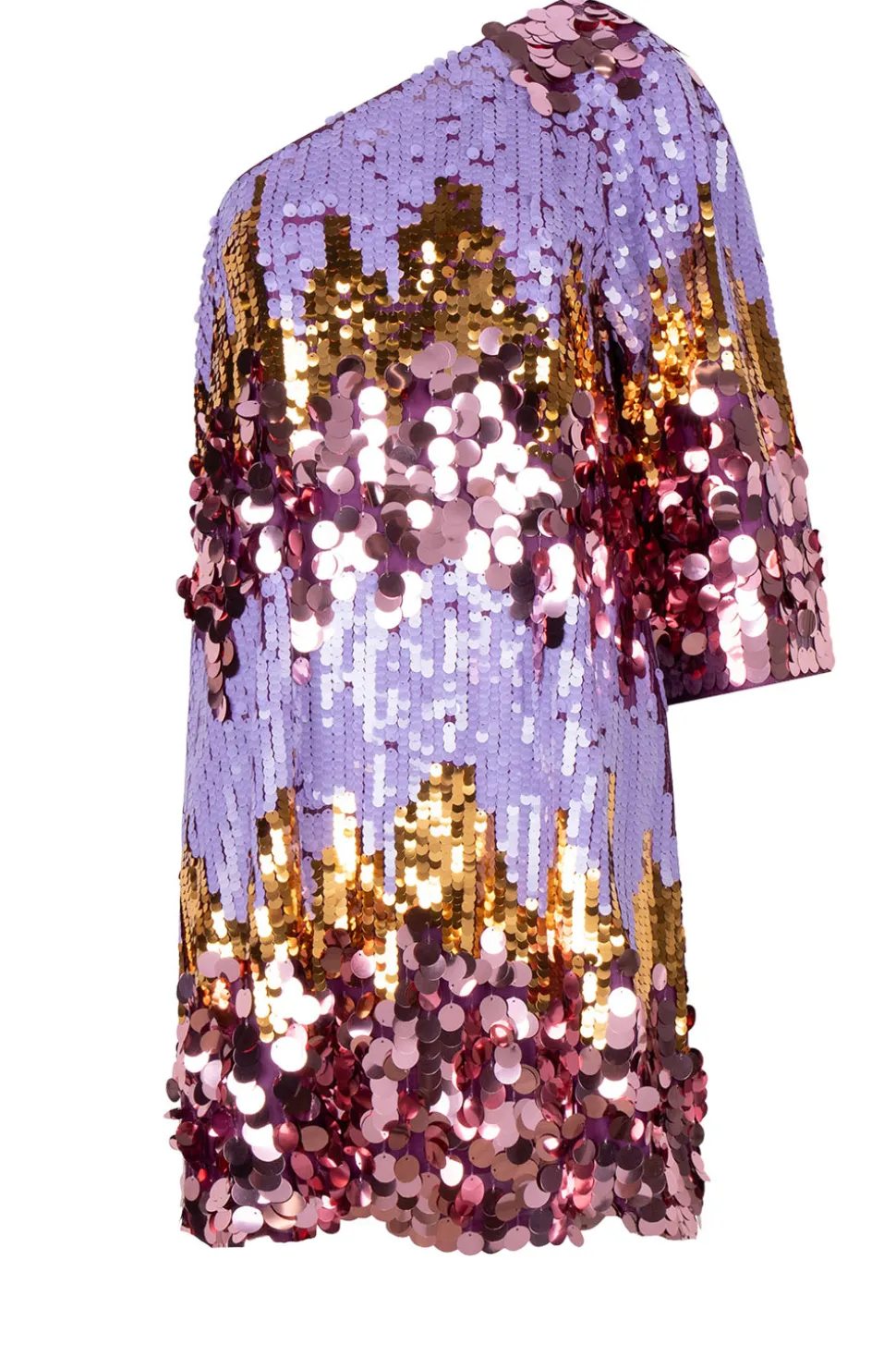 Store Dante 6 One-Shoulder Sequin Dress Dynamique | Purple... | | Little Soho
