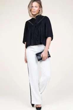 Cheap Suncoo Openwork Blouse Love | Black... | | Little Soho