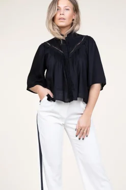 Cheap Suncoo Openwork Blouse Love | Black... | | Little Soho