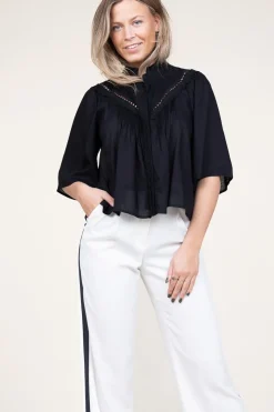 Cheap Suncoo Openwork Blouse Love | Black... | | Little Soho