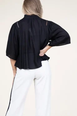 Cheap Suncoo Openwork Blouse Love | Black... | | Little Soho