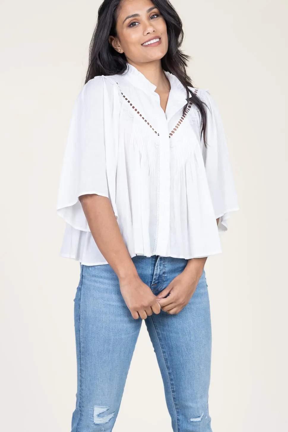 Outlet Suncoo Openwork Blouse Love | White... | | Little Soho